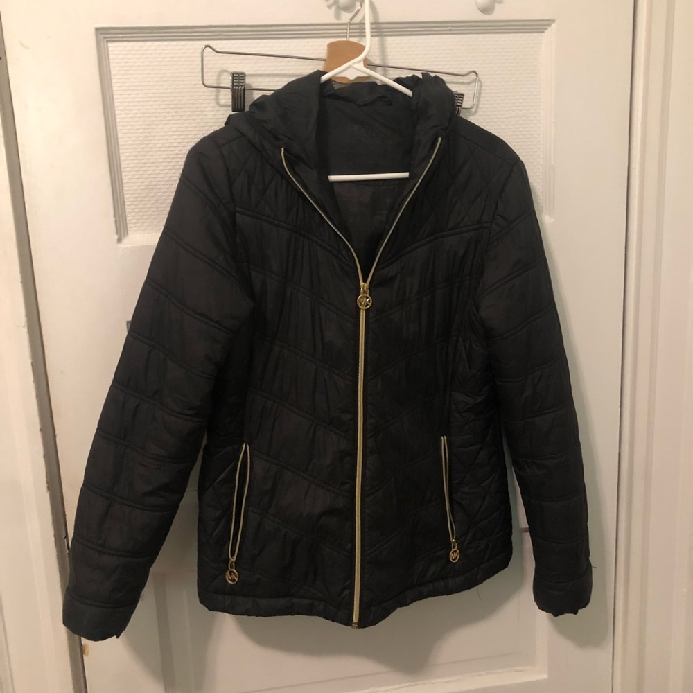 Black jacket with gold detailing